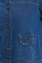 Tashi|100% Cotton Denim Trucker Jacket