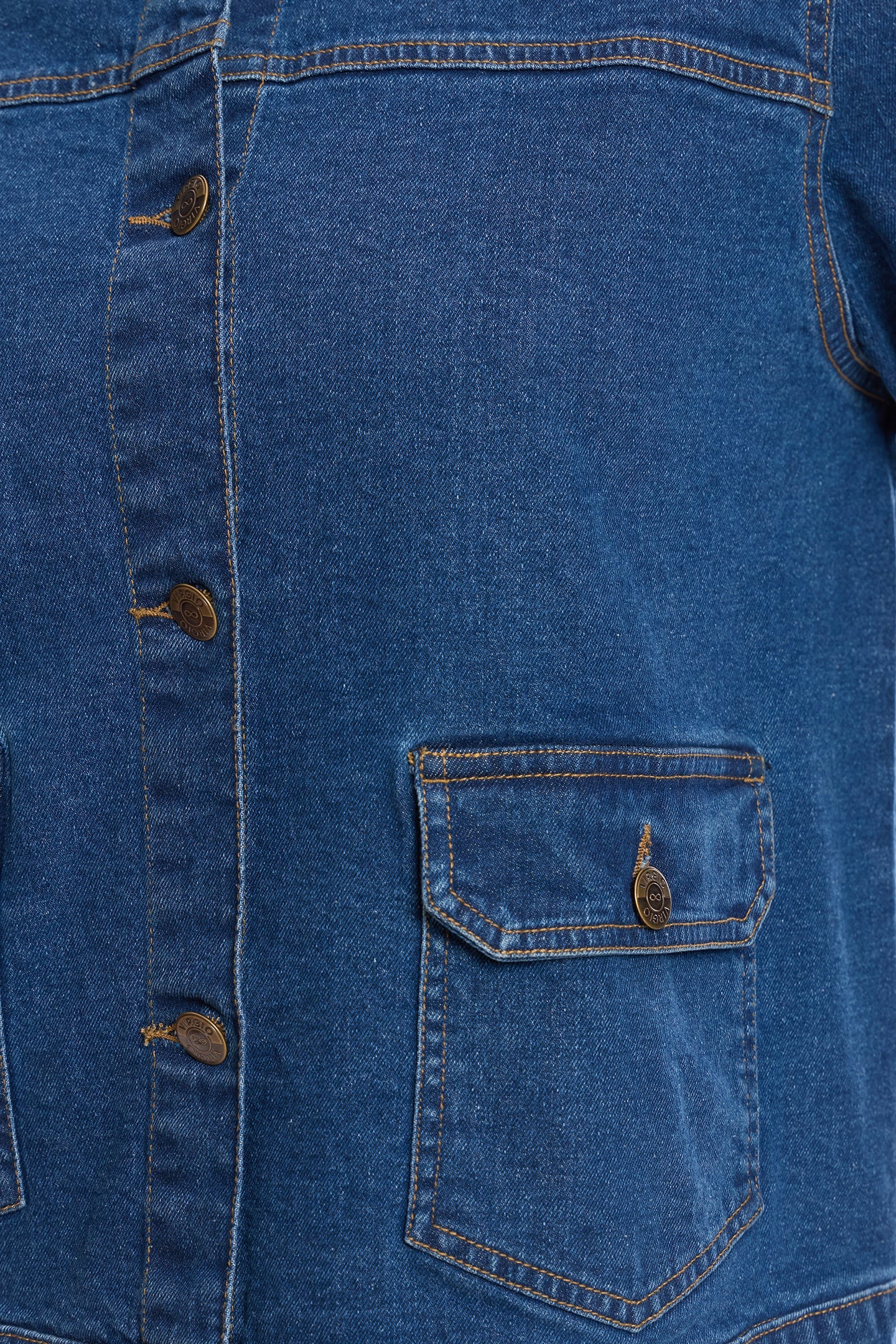 Tashi|100% Cotton Denim Trucker Jacket