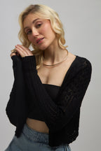 Alabama|100% Cotton Knitted Front-Open Cardigan