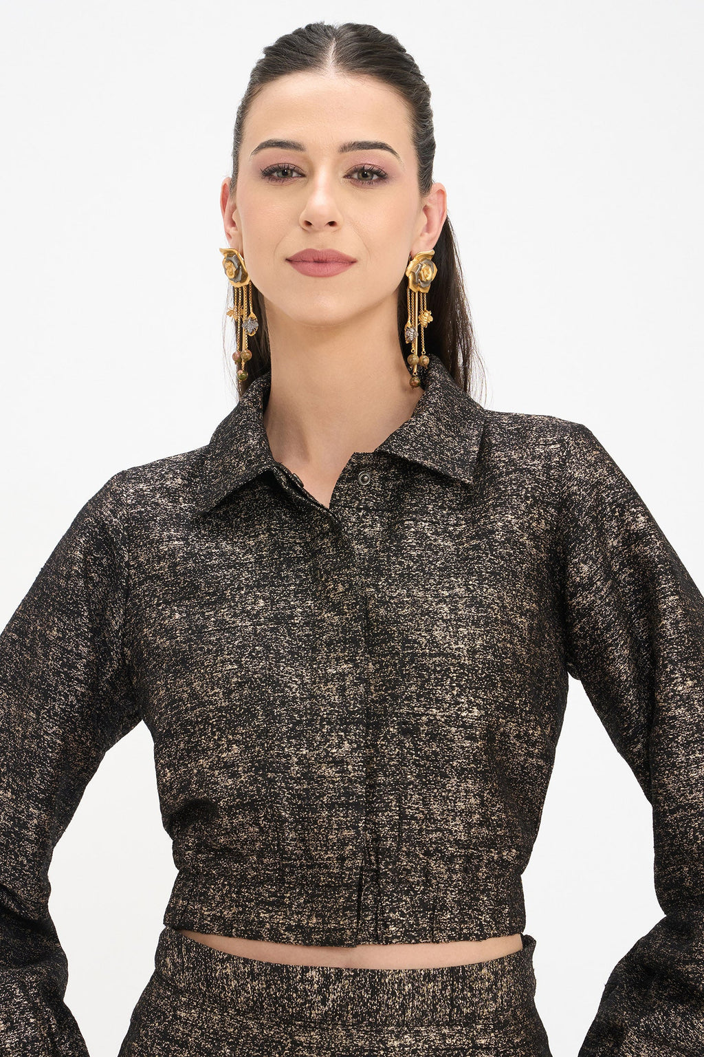 Tanu Jacket|100% Viscose Crop Bomber Jacket