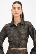 Tanu Jacket|100% Viscose Crop Bomber Jacket