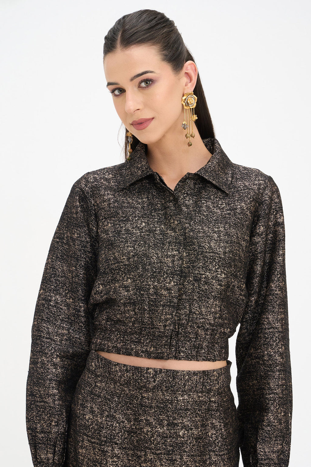 Tanu Jacket|100% Viscose Crop Bomber Jacket