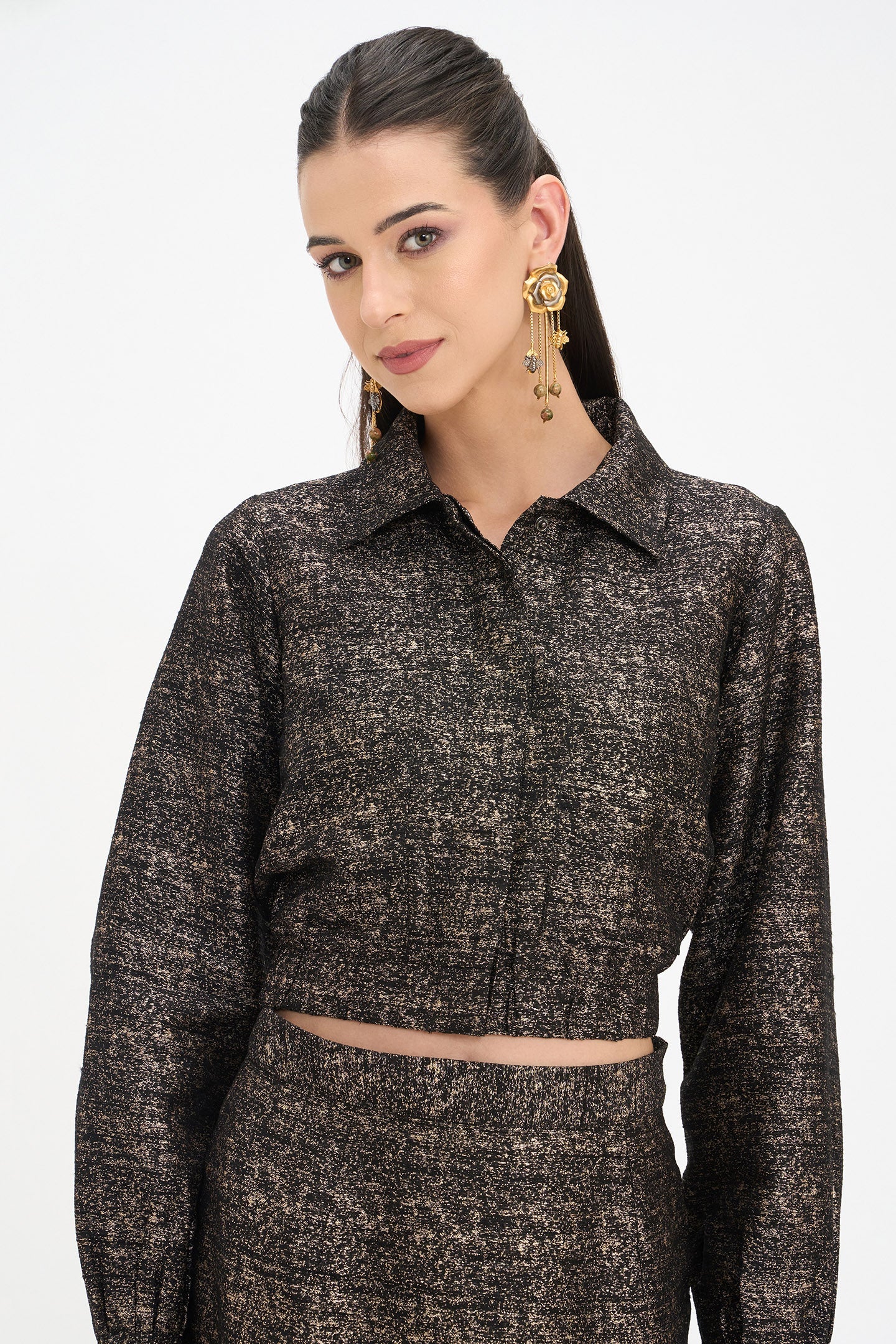 Tanu Jacket|100% Viscose Crop Bomber Jacket