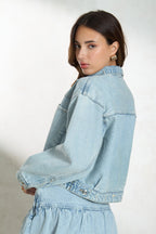 Ryder|100% Cotton Oversized Pockets Denim Jacket