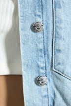 Ryder|100% Cotton Oversized Pockets Denim Jacket