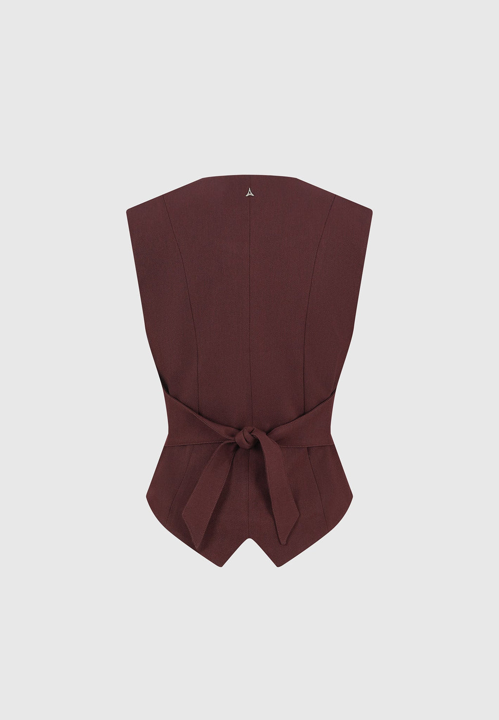 Christine - Tailored Cinch Waistcoat - Wine Red