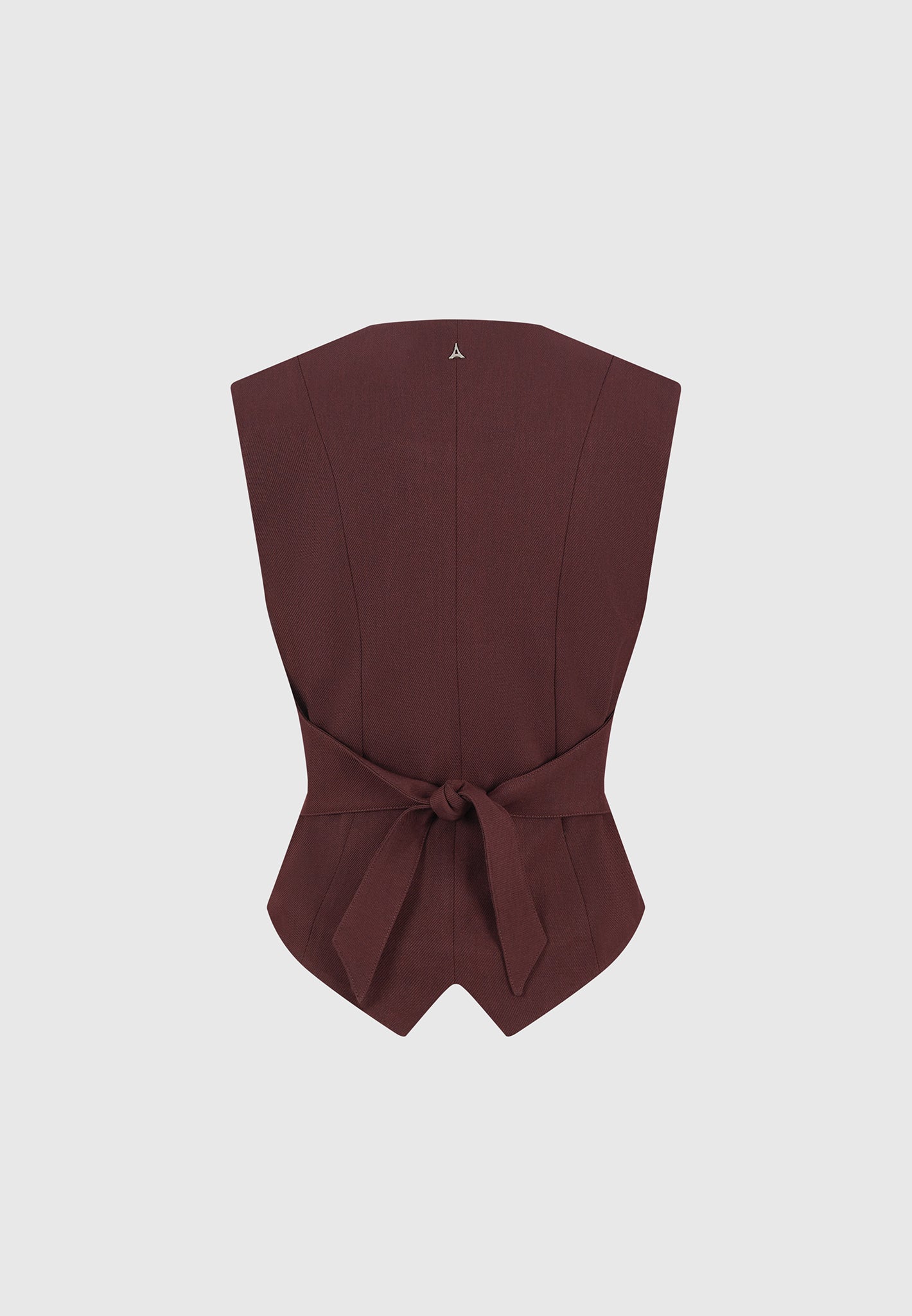 Christine - Tailored Cinch Waistcoat - Wine Red