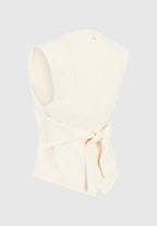 Christine - Tailored Cinch Waistcoat - Off White