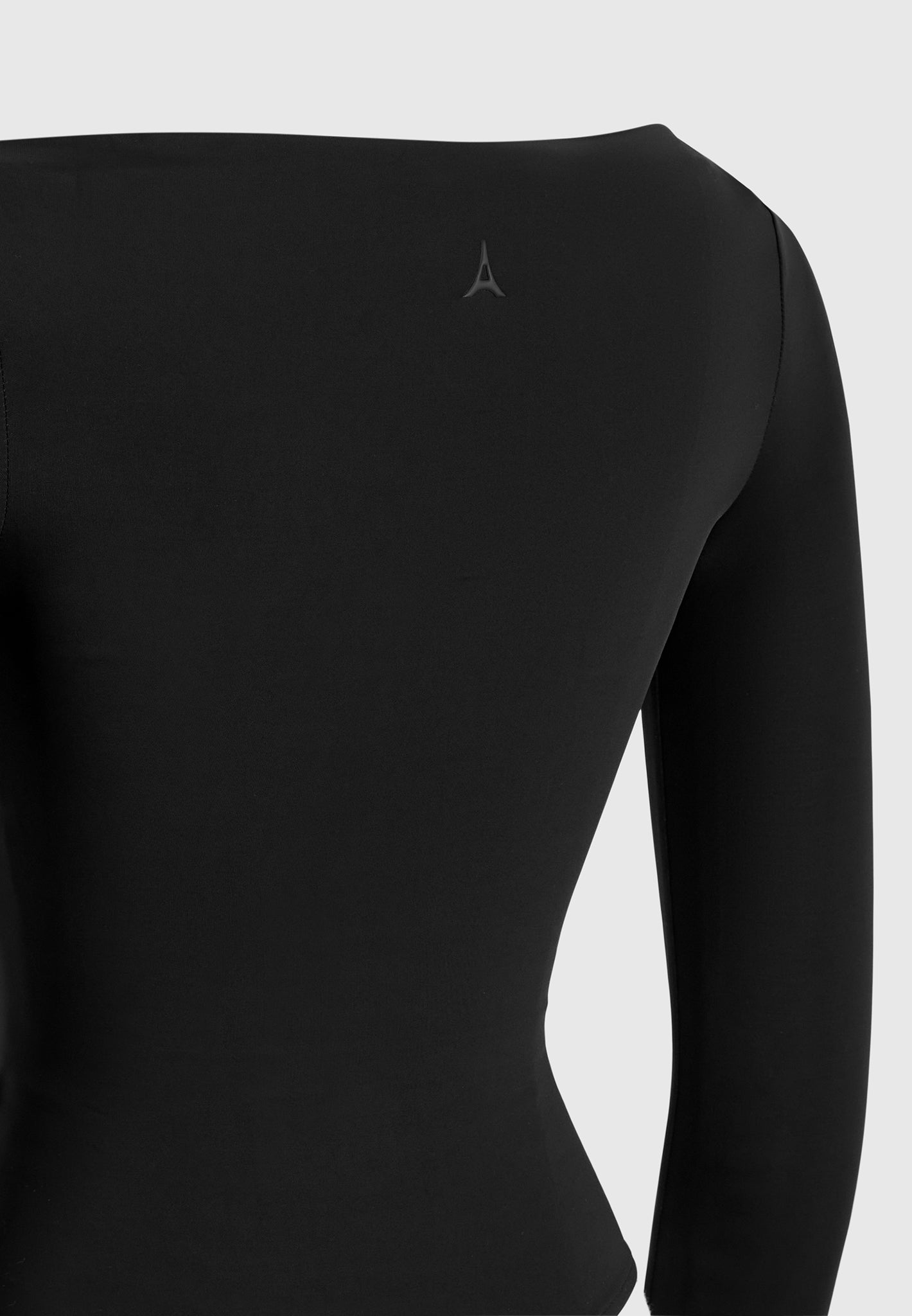 Eva - Boat Neck Bodysuit - Black