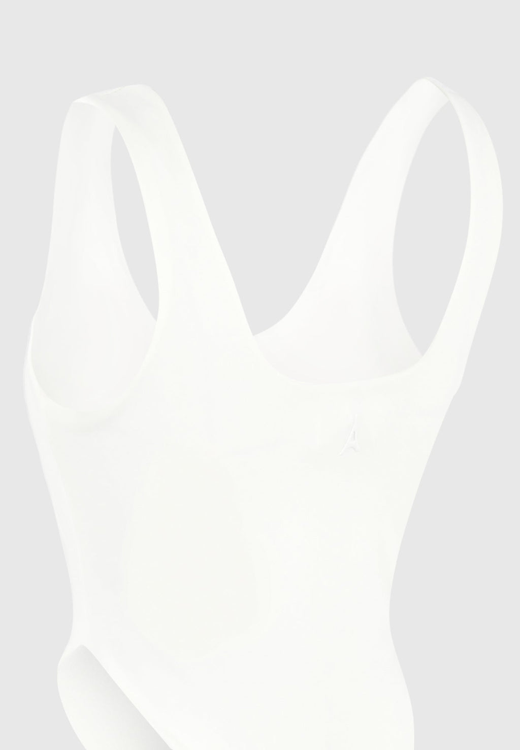 Manon - Double Layer High Leg Bodysuit - Off White