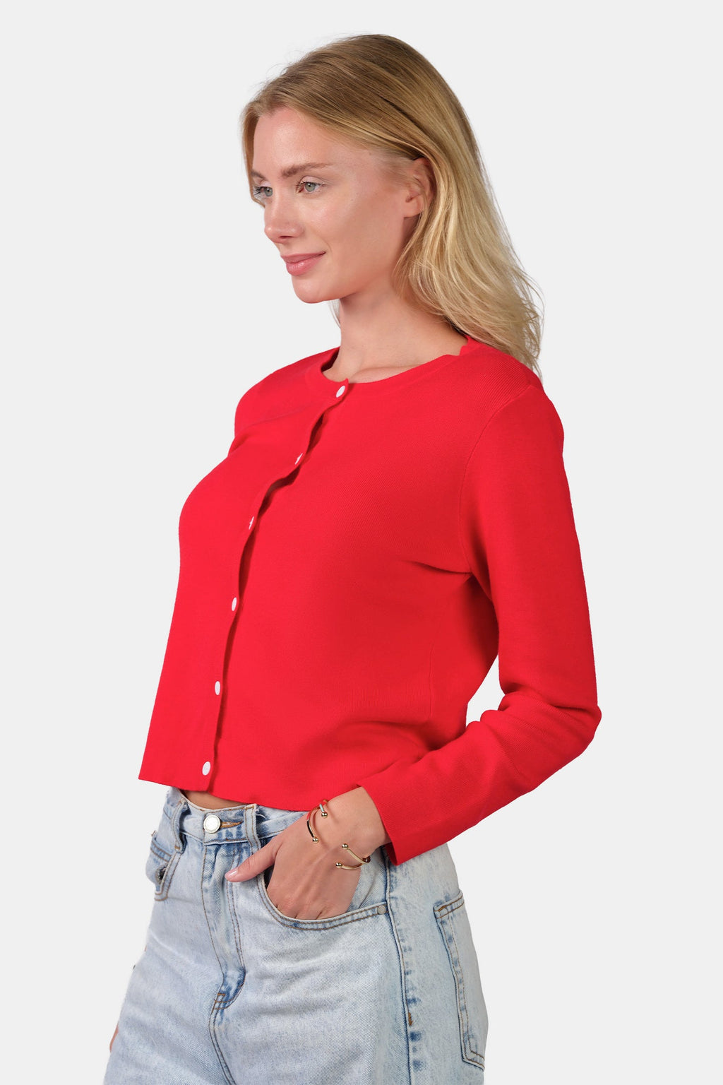 Lumi|Viscose Button Down Knit Cardigan