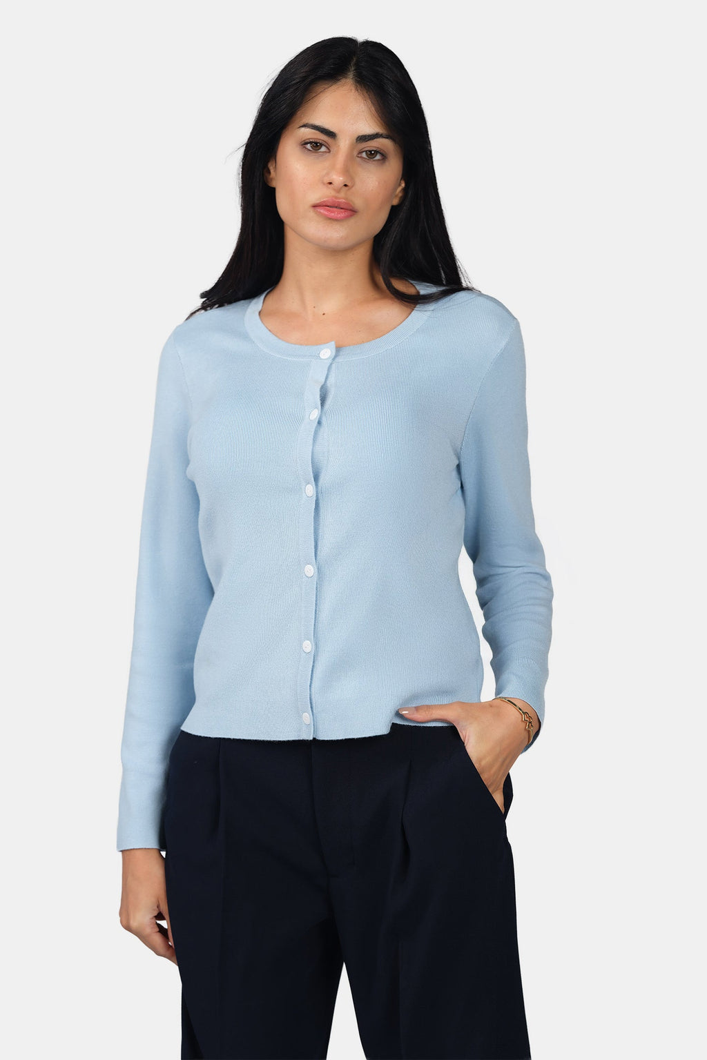 Onda|Viscose Button Down Knit Cardigan