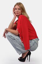 Lumi|Viscose Button Down Knit Cardigan