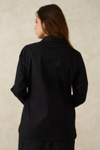 Aiyla|Cotton Stretch Utilitarian Shacket