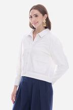 Saiah|100% Cotton Utility Shacket