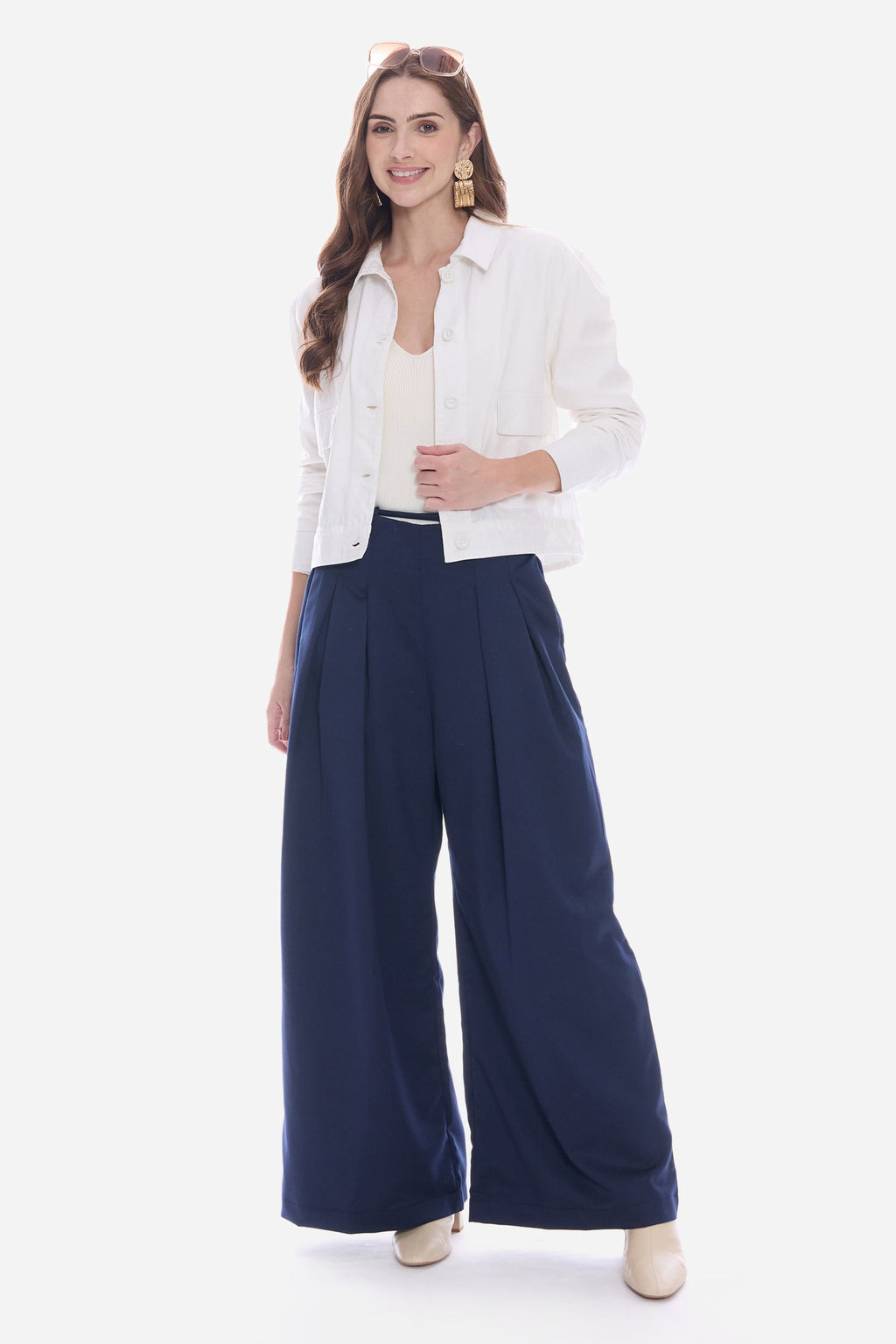 Saiah|100% Cotton Utility Shacket