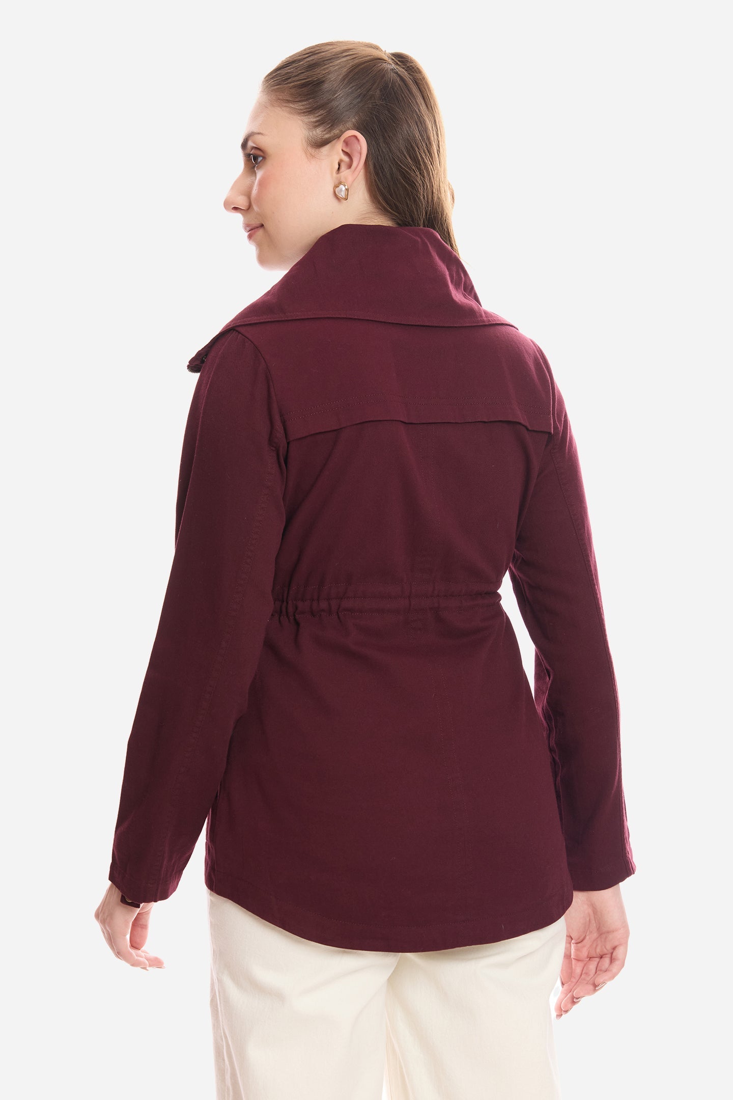 Sine|100% Cotton Utility Jacket With Flange