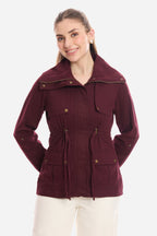 Sine|100% Cotton Utility Jacket With Flange