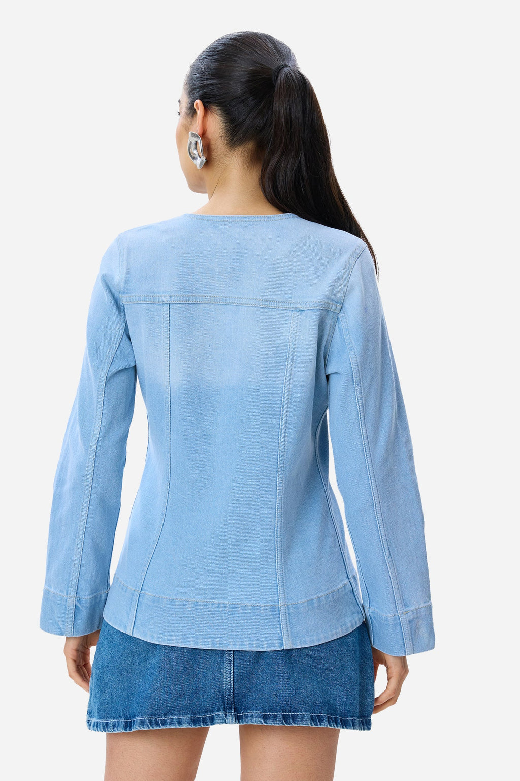 Innes|Cotton Faded Traditional Denim Blazer