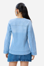 Innes|Cotton Faded Traditional Denim Blazer