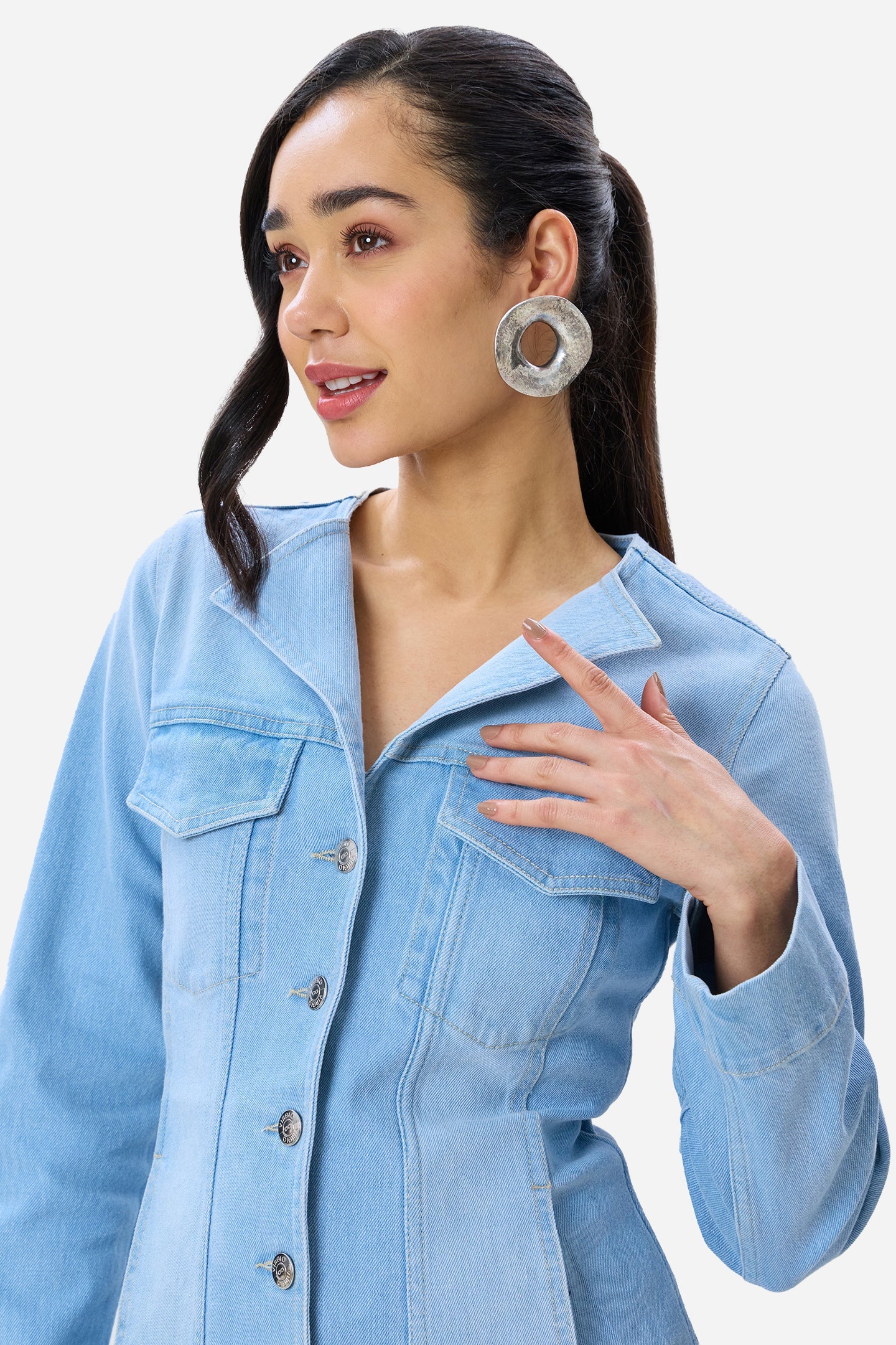 Innes|Cotton Faded Traditional Denim Blazer
