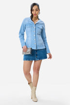 Innes|Cotton Faded Traditional Denim Blazer