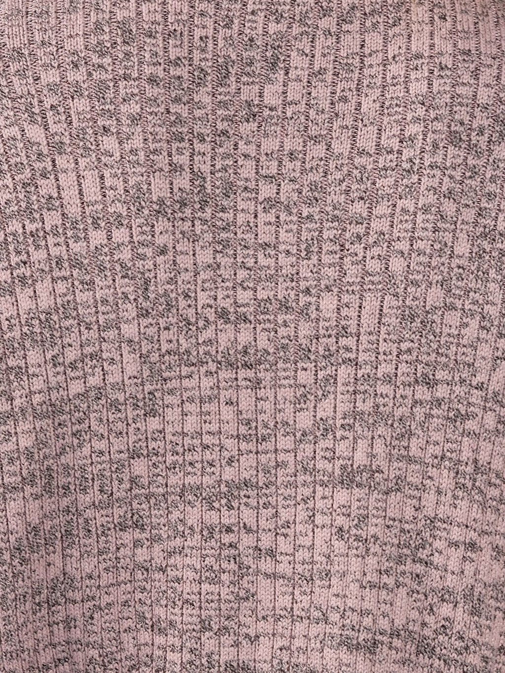 Vina|Viscose Melange Crop Length Knit Cardigan