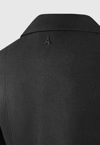 Dina - Asymmetric Tailored Cropped Blazer - Black