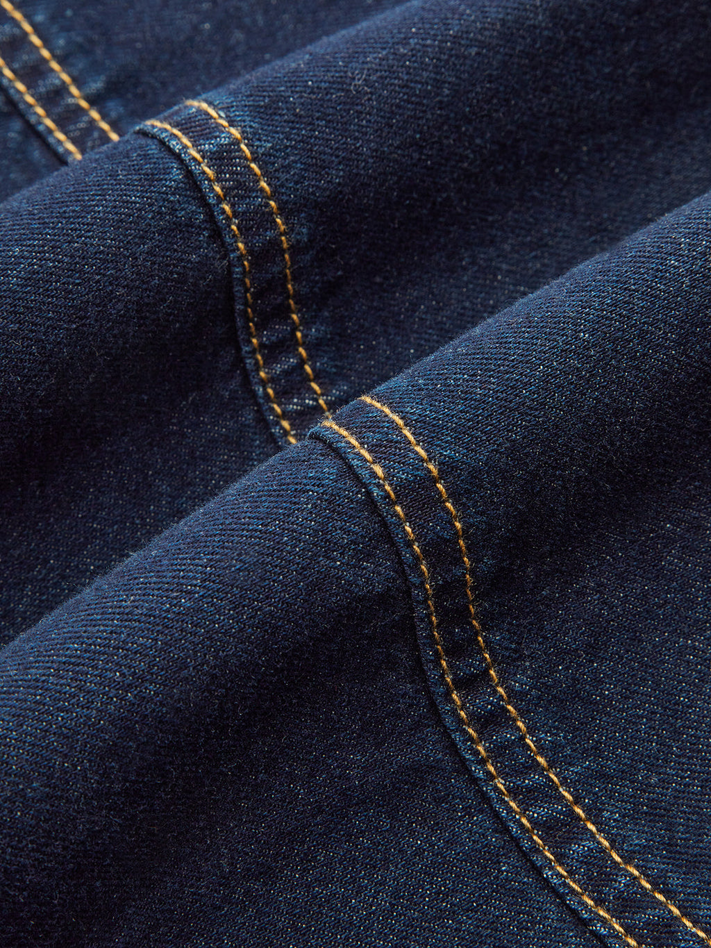 Denim High-Waist Flared Skirt