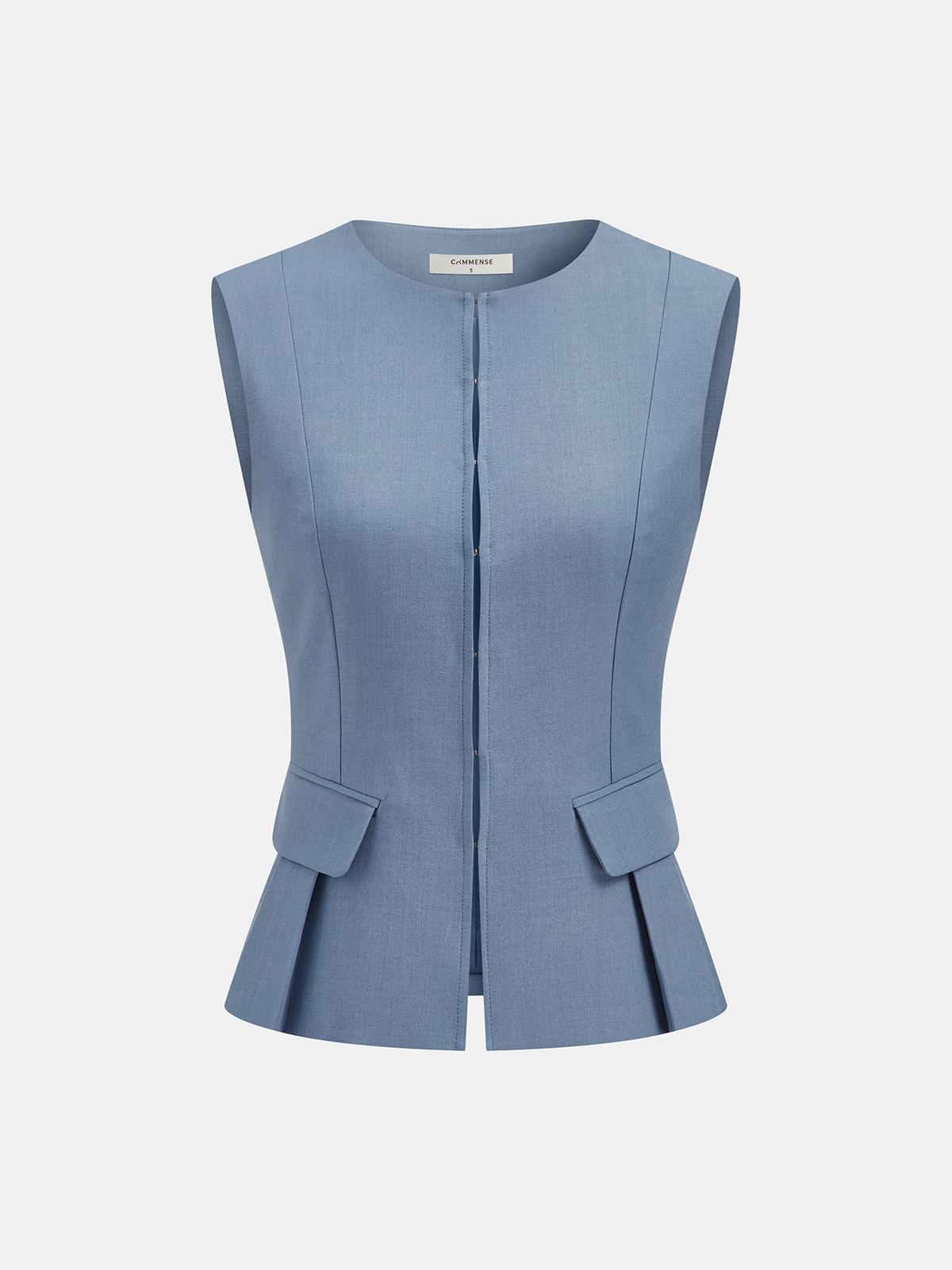 Sleeveless Vest & Wide-Leg Pants Set