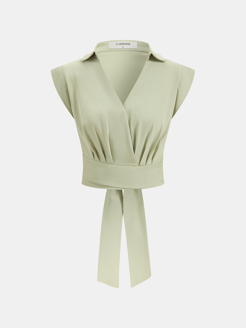 Sleeveless Tie Waist Top & Wide Leg Pants Set