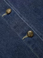 Denim Shirt & Asymmetric Skort Set