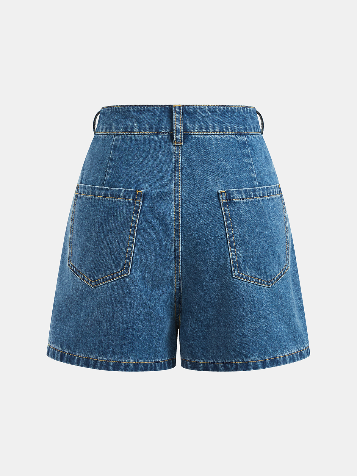 Tie-Back Denim Sleeveless Top & Shorts Set