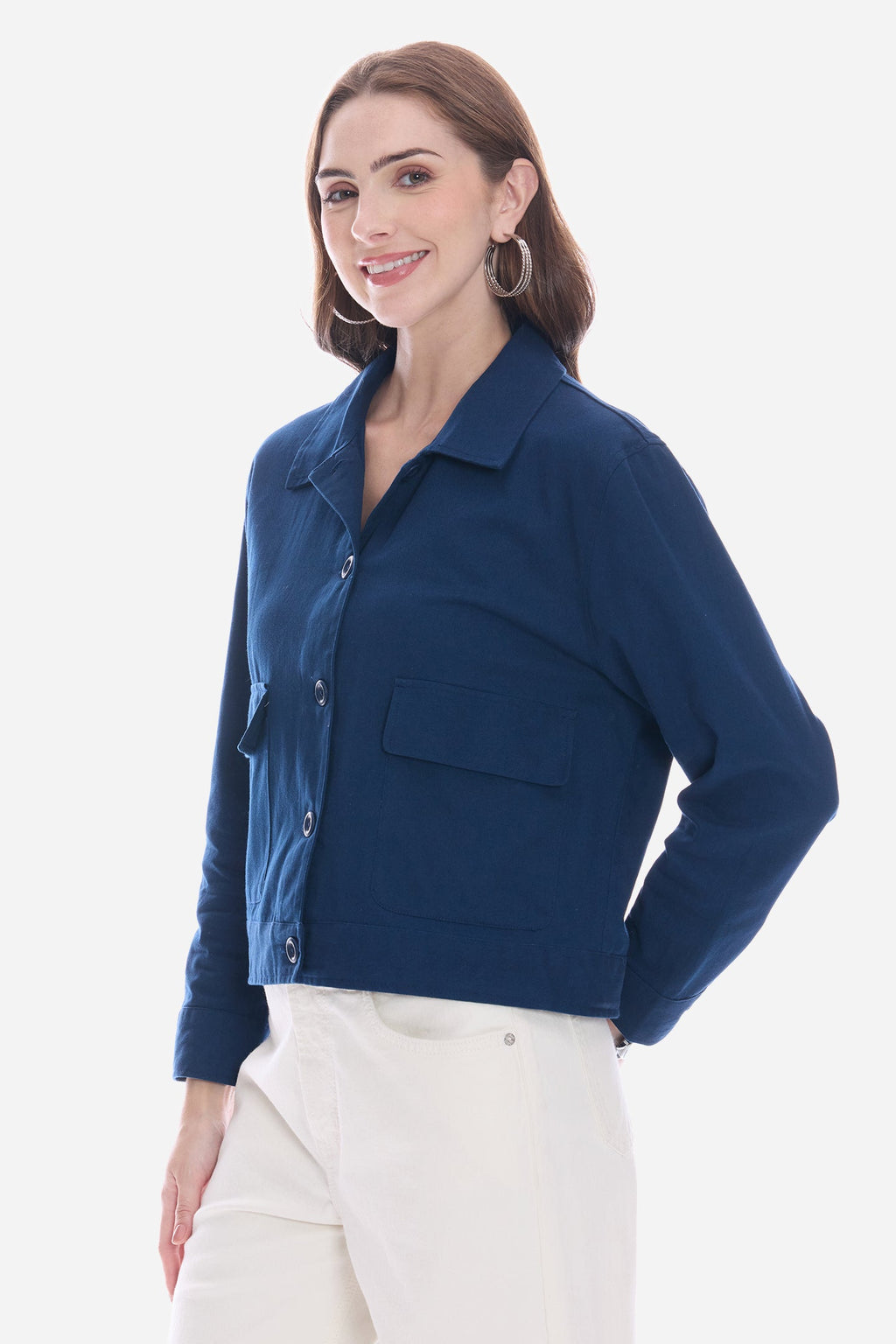 Salel|100% Cotton Utility Shacket