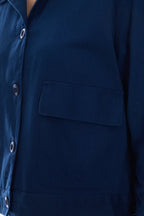 Salel|100% Cotton Utility Shacket