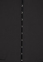 Rhinestone Corset Blazer Dress - Black