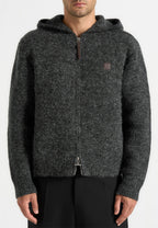 Billie - Unisex Brushed Zip Hoodie - Grey