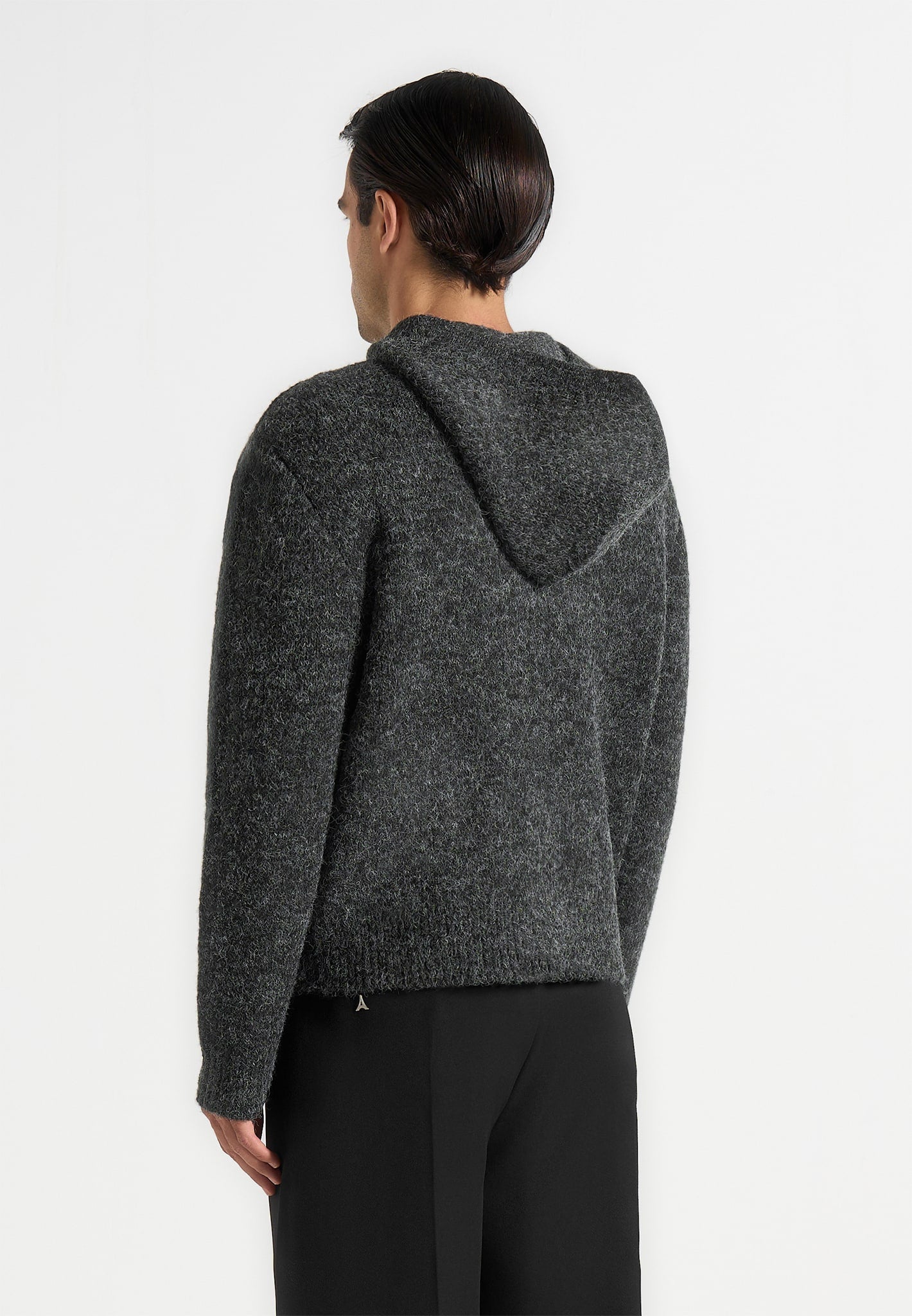 Billie - Unisex Brushed Zip Hoodie - Grey