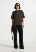 TS001 - Unisex Signature Relaxed Fit Cotton T-Shirt - Olive