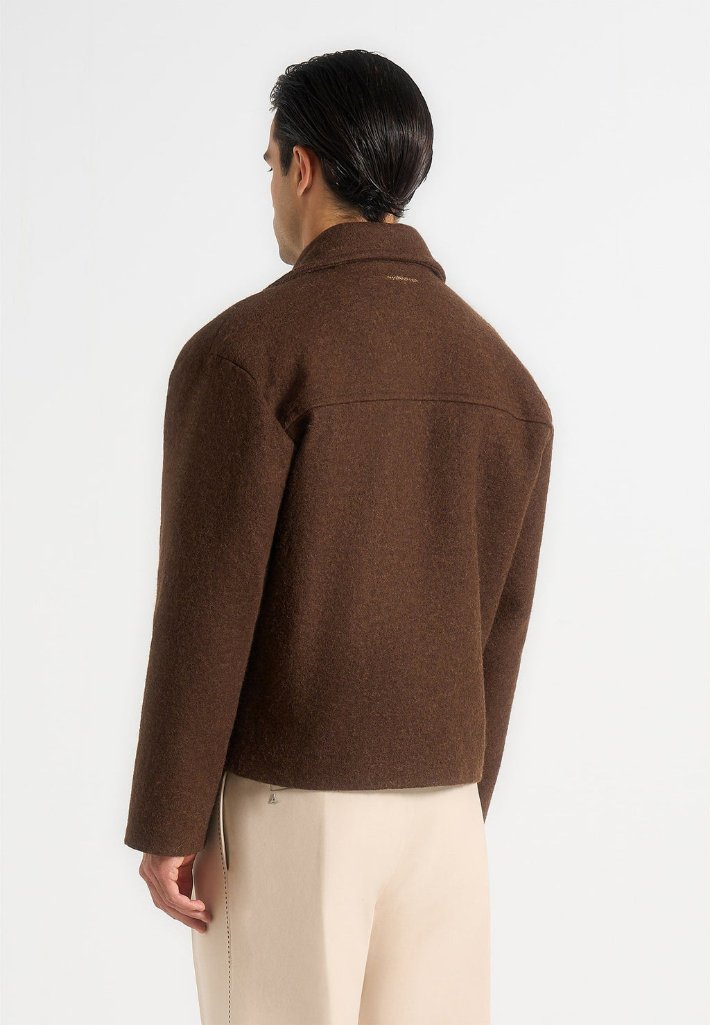 Mika - Unisex Double Breasted Jacket - Brown