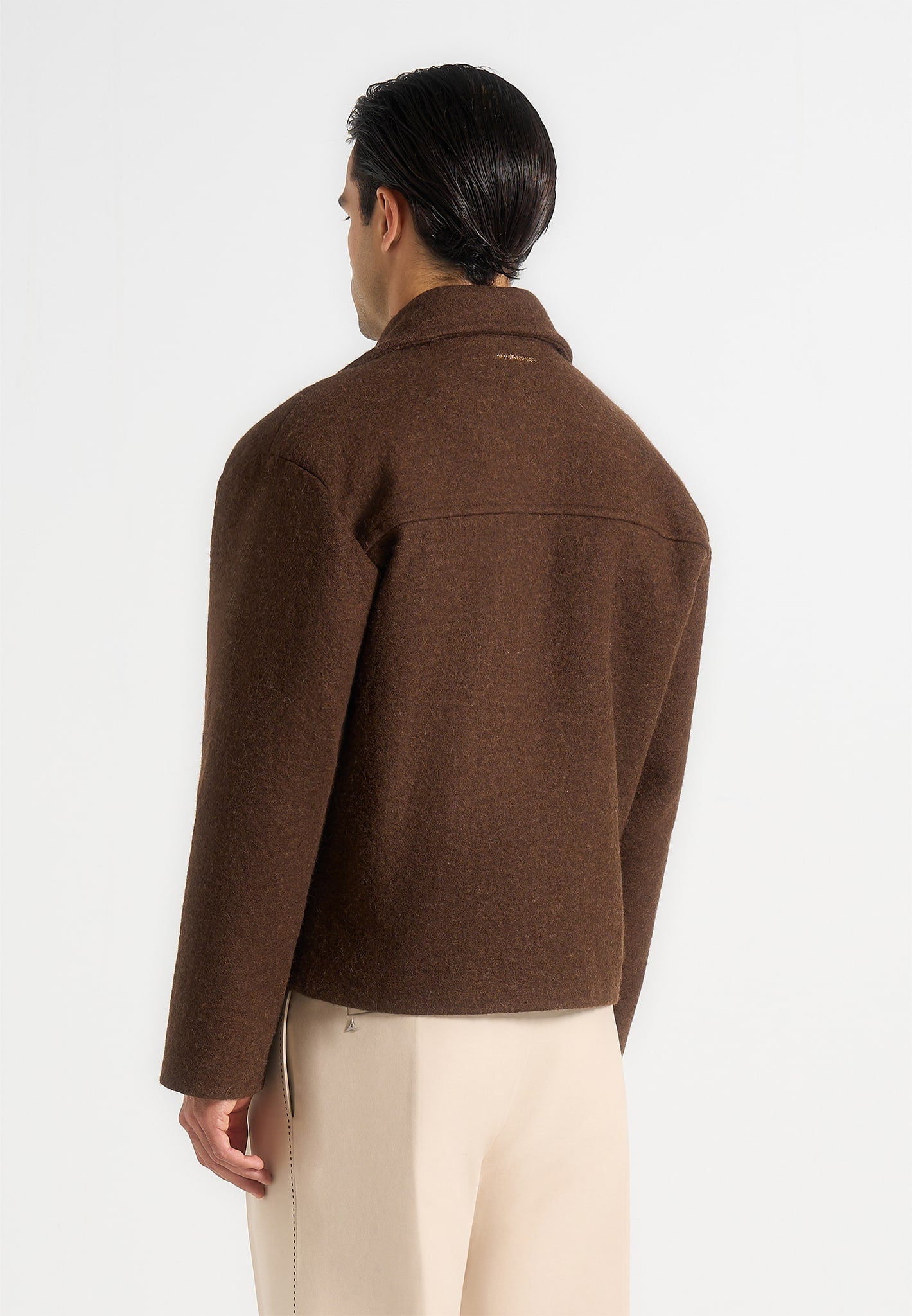 Mika - Unisex Double Breasted Jacket - Brown