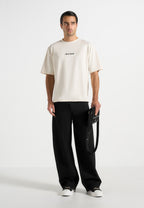 TS001 - Unisex Signature Relaxed Fit Cotton T-Shirt - Cream