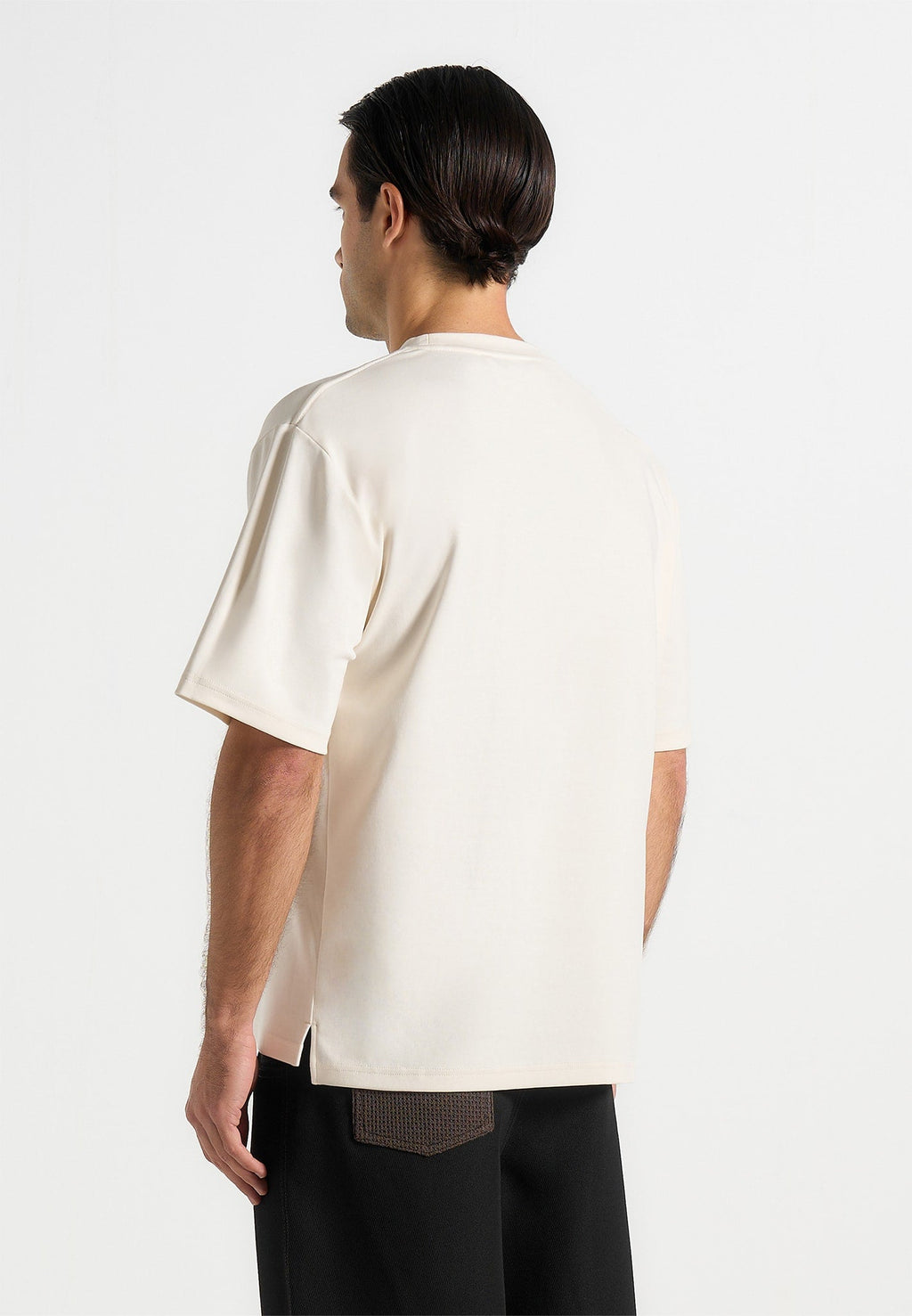 TS001 - Unisex Signature Relaxed Fit Cotton T-Shirt - Cream