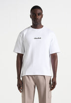 TS001 - Unisex Signature Relaxed fit Cotton T-Shirt - White