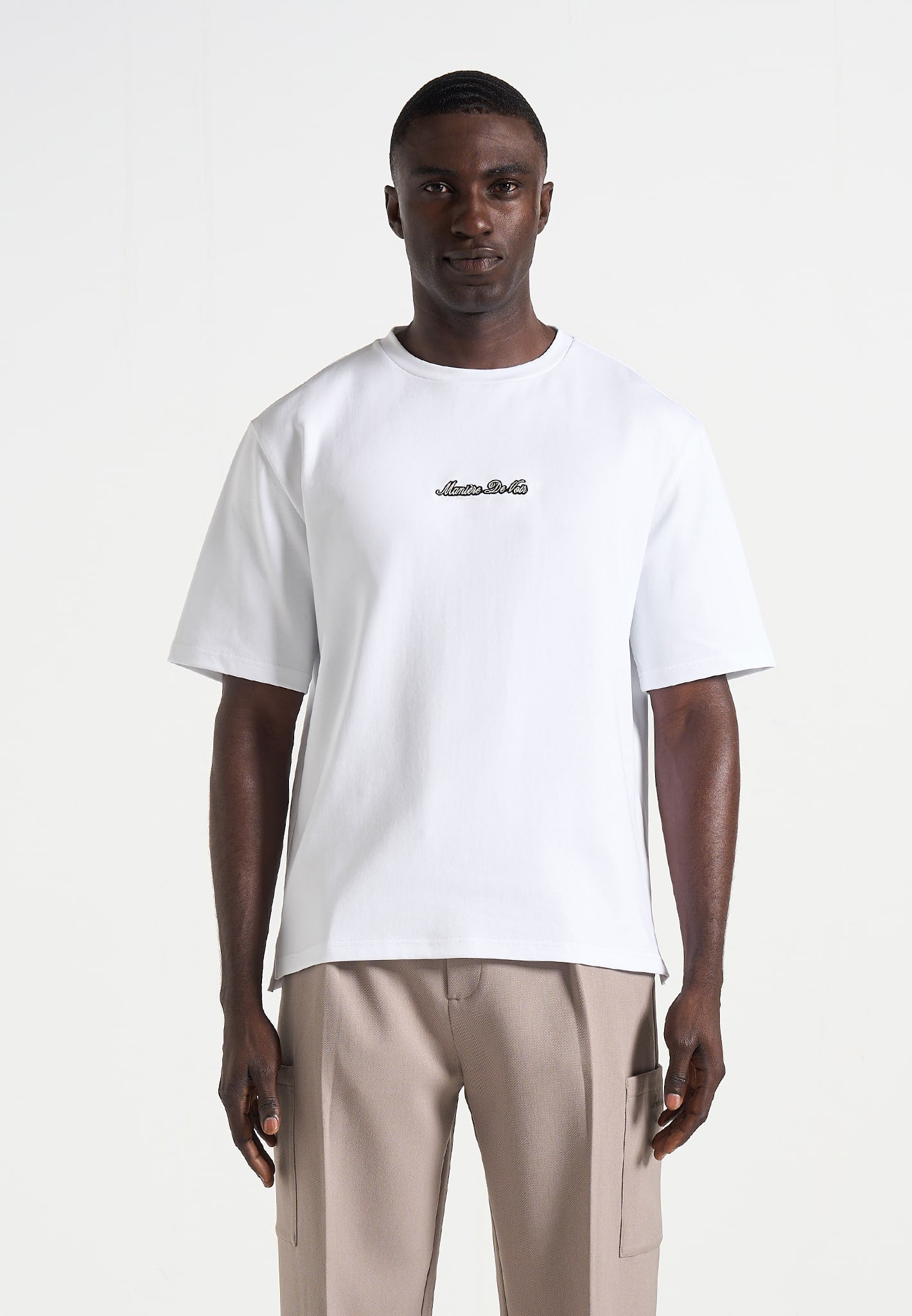 TS001 - Unisex Signature Relaxed fit Cotton T-Shirt - White