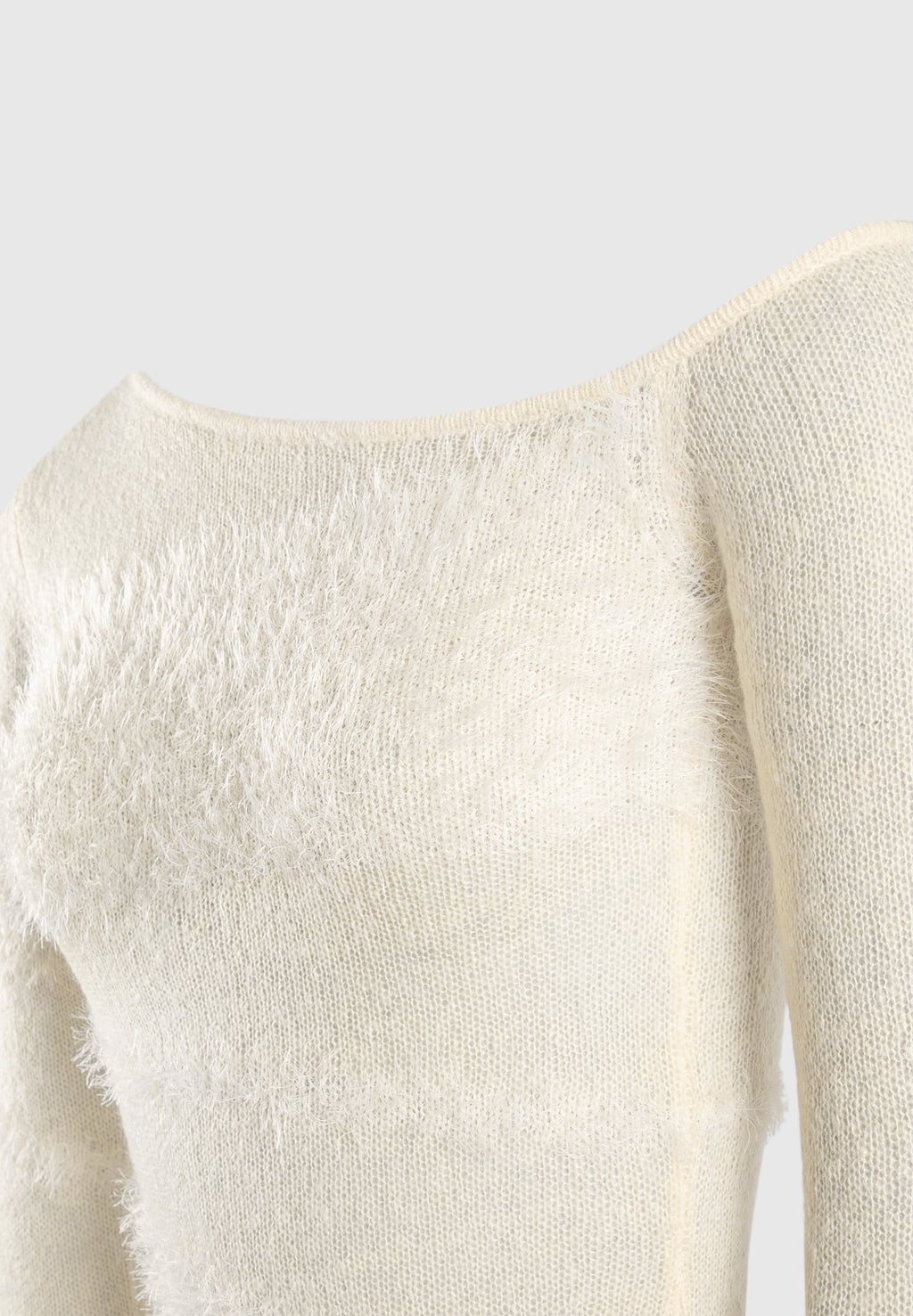 Off Shoulder Knitted Maxi Dress - Beige