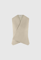 Laurence - Tailored Wrap Waistcoat - Beige