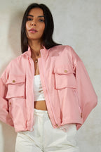 Chloe|100% Cotton Bomber Jacket
