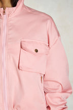 Chloe|100% Cotton Bomber Jacket