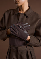 Elya - Tailored Super Cropped Jacket - Brown